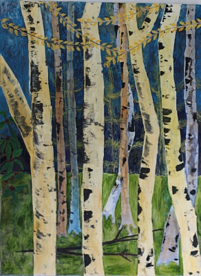 Click here to enlarge  Birch Trees 